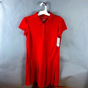 Girls pleated uniform tennis dress by cat and jack.